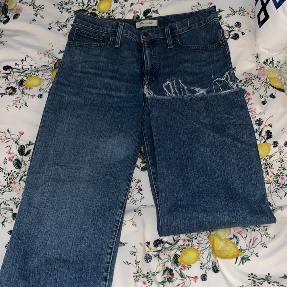 Madewell Jeans: Style | slim wide – leg  crop size 29